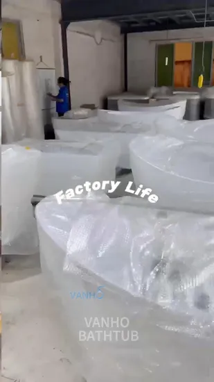 2 Skirt Side Acrylic Massage Cleaning Jet Whirlpool Bathtub with SPA Tub