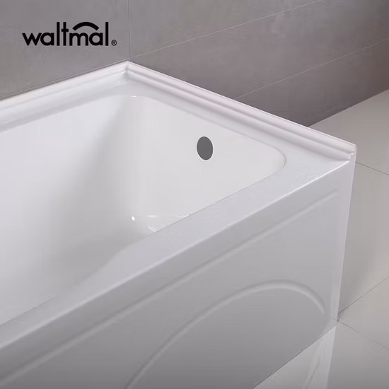 Cupc 60 インチ標準アクリル アルコーブ浴槽台座付き米国カナダ用