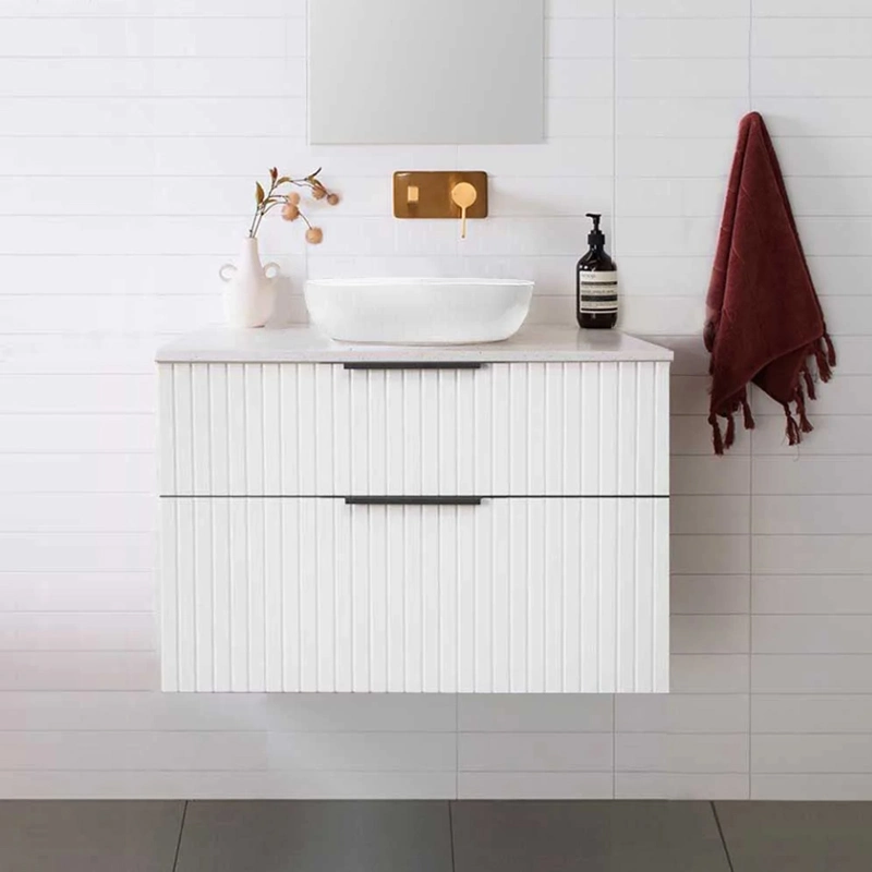 75cm Wall Hung Matte White Bathroom Vanity